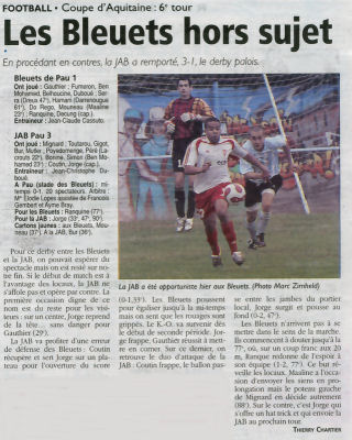 Saison 2007/08: Bleuets A / JAB Pau