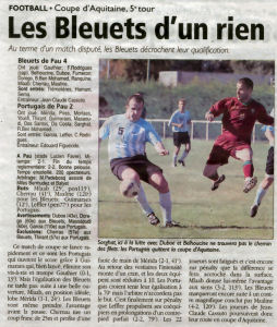Saison 2007/08: Portugais Pau / Bleuets